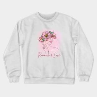 woman portrait in specific color reveals your personality Crewneck Sweatshirt